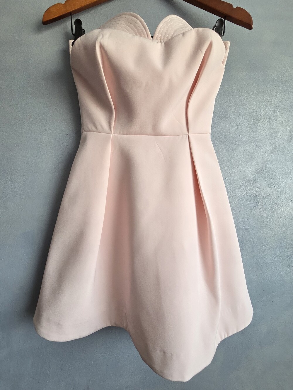 FINDERS KEEPERS BLUSH LIGHT-PINK STRAPLESS MINI FINAL HOPE DRESS, XS, S, NWT